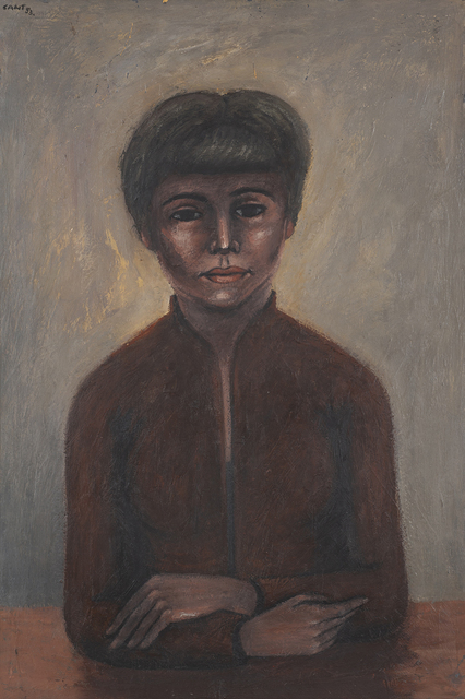 James Cant, ‘My Dora’, 1953, Painting, Encaustic on board, Charles Nodrum Gallery