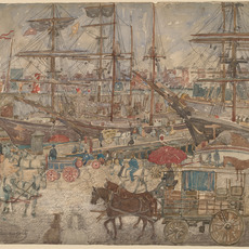 Maurice Brazil Prendergast, ‘Docks, East Boston’, 1900/1904, Drawing, Collage or other Work on Paper, Watercolor and graphite on wove paper, National Gallery of Art, Washington, D.C.
