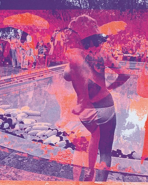 Marco Pittori, ‘Swimming Pool Purple Orange (framed)’, 2015, Artspace Warehouse