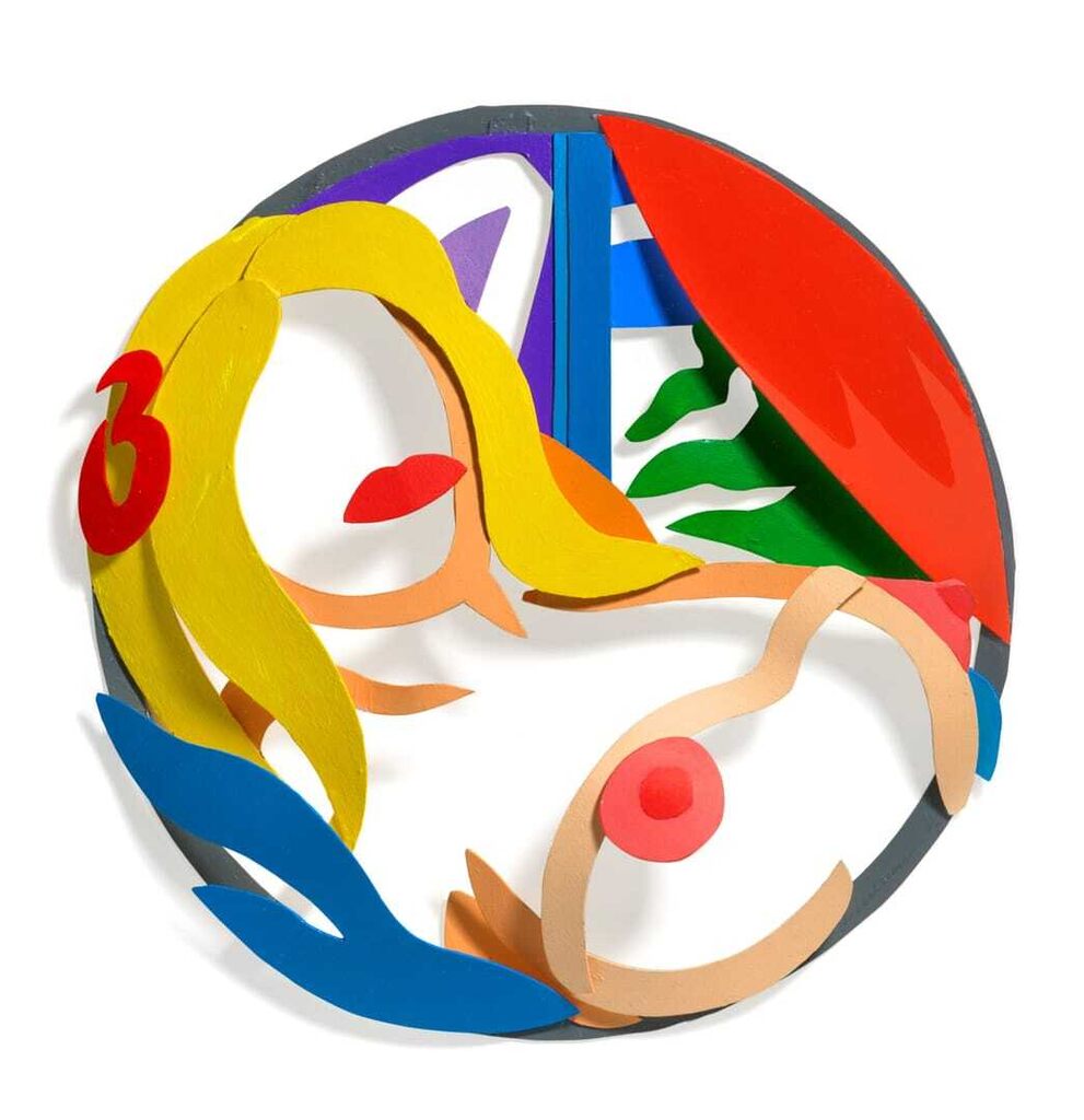Tom Wesselman - Maquette for Nude Tondo