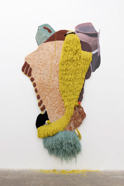 Lorenzo Vitturi, ‘The Weaver’, 2020, Textile Arts, Wool, bamboo silk, Cotisso, Peruvian yarns, Lagos net, Murano beads, PVC adhesive poster, T293