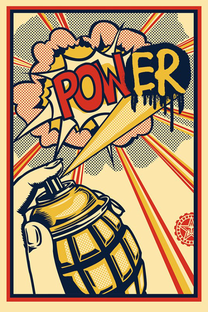 Shepard Fairey, ‘Power Offset’, ca. 2013, Print, Screenprint, Saguaro Gallery