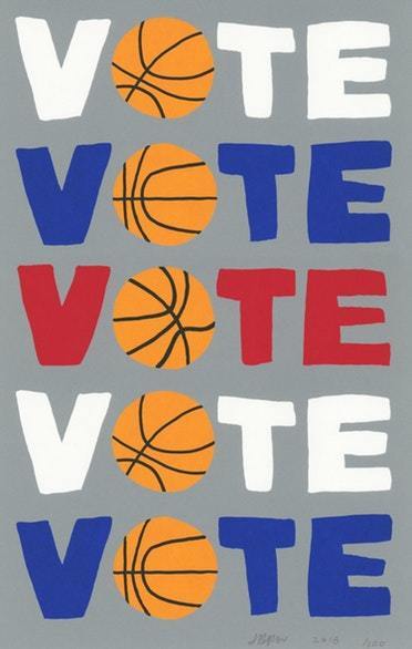 Jonas Wood, ‘Vote’, 2018, Print, Print, Kumi Contemporary / Verso Contemporary