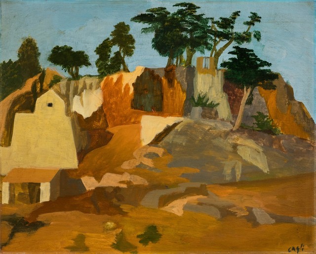 Corrado Cagli, ‘Rupe Tarpea’, 1934, Painting, Encaustic tempera on board, Finarte