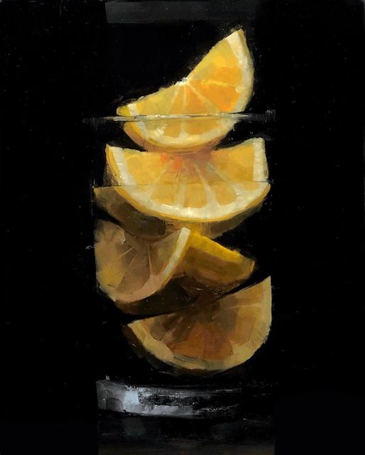 Tom Giesler, ‘Floral 44: meyer lemon’, 2021, Painting, Oil on panel, McVarish Gallery