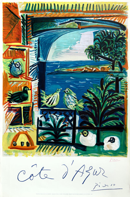 Pablo Picasso, ‘Cote d 'Azur’, 1957, Print, Lithograph, Goldmark Gallery