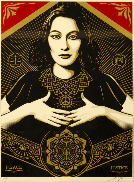 Shepard Fairey (OBEY), ‘Peace & Justice’, 2013, Chiswick Auctions