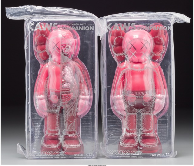 KAWS, ‘Companion (Blush) (two works)’, 2016, Heritage Auctions