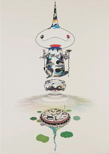 Takashi Murakami, ‘Reversed Doubled Helix’, 2005, Print, Offset Print, uJung Art Center