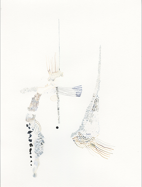 Daniela Busarello, ‘Tempo Plonger III Esgoto 29/12/2018’, 2018, Drawing, Collage or other Work on Paper, Papier Montval, Encre à base de gomme laque blanche, acrylique : brésil brun et gris de payne, graffiti, Mouvements Modernes