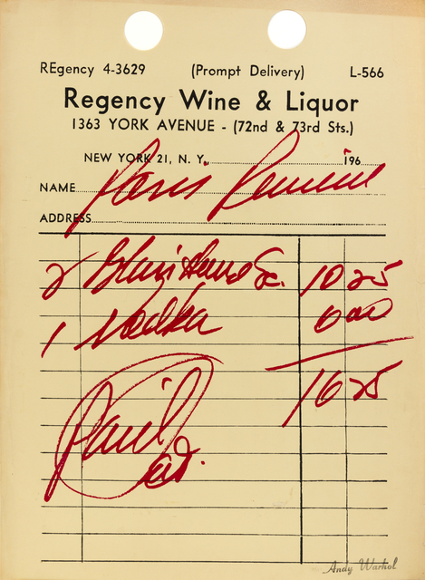 Andy Warhol, ‘Paris Review’, 1967, Print, Screenprint with die-cut holes on cream paper, Hindman