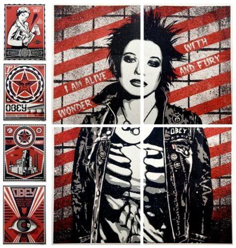 Shepard Fairey (OBEY), ‘OBEY X LEVI’S® X TIMES SQUARE (Set of 4)’, 2009, Rudolf Budja Gallery