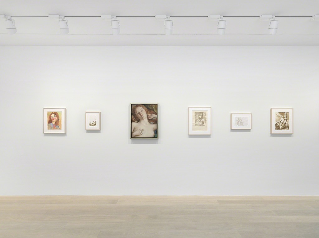 Installation view. Artwork © John Currin. Photo: Annik Wetter. Courtesy Gagosian. Installation view. Artwork © John Currin. Photo: Annik Wetter. Courtesy Gagosian.