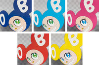 Takashi Murakami - And then and then and then and then and then Blue; Aqua Blue; Pink; Red; and Yellow