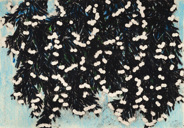 Donald Sultan - Mimosa with Green, Jan 25, 2023