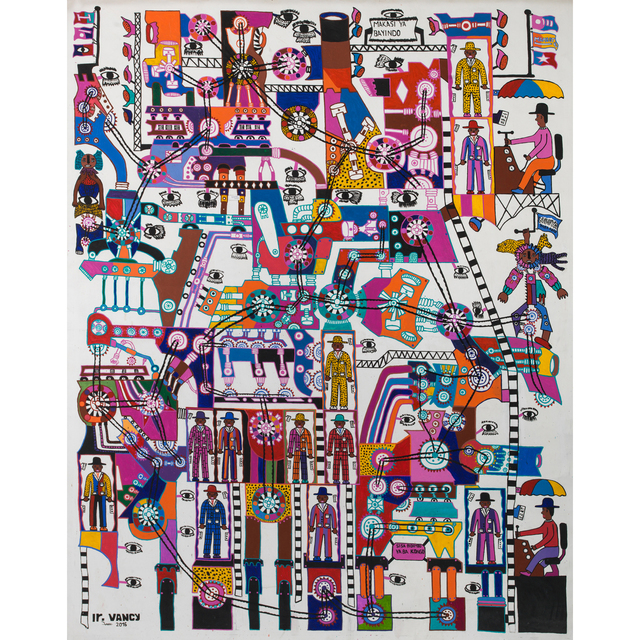 Ingénieur Vancy, ‘Untitled’, 2016, Painting, Oil on fabric, PIASA
