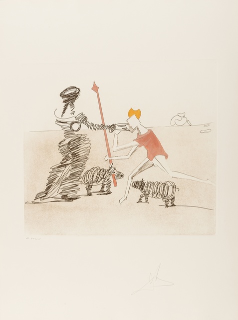 Salvador Dalí, ‘Pastorale (Field 80-1K)’, 1980, Print, Etching with aquatint printed in colours, Forum Auctions