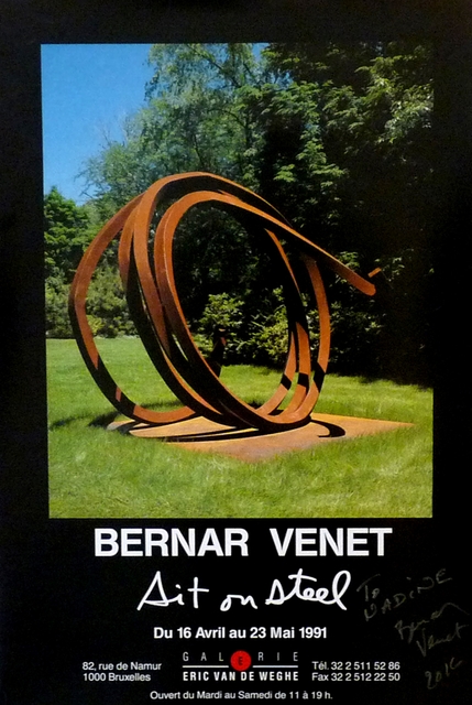 Bernar Venet, ‘Sit on Steel (hand signed)’, 1991, Alpha 137 Gallery
