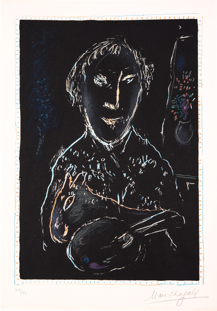 Marc Chagall, ‘Autoportrait’, 1973, Print, Lithograph, Odon Wagner Gallery