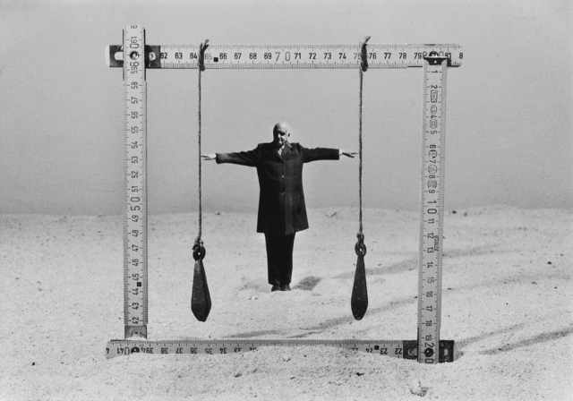 Gilbert Garcin, ‘Connaître ses limite - Knowing one's limits’, 1997, Photography, Gelatin silver print, Stephen Bulger Gallery