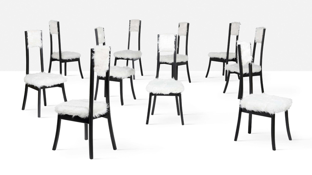 Angelo Mangiarotti, ‘Set of 10 chairs’, circa 1972, Aguttes