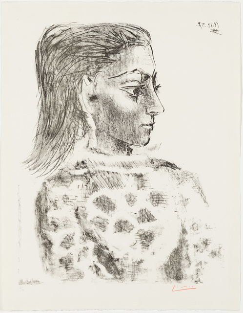 Pablo Picasso, ‘Bust with Check-Cloth Bodice - Jacqueline ’, 1957, Christopher-Clark Fine Art