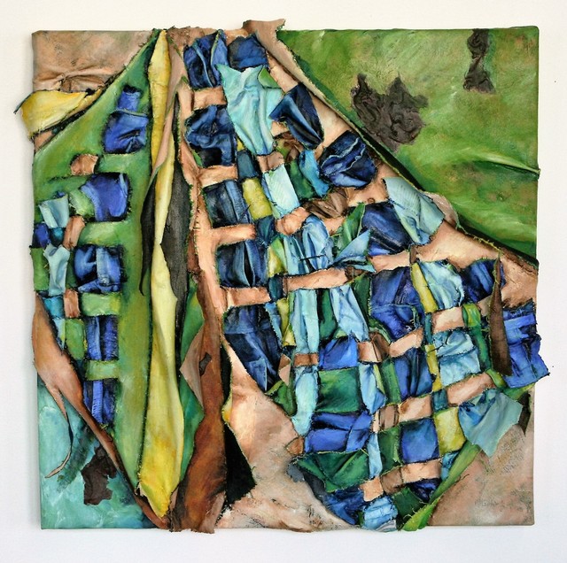Christina Massey, ‘Interwoven 14’, 2015, Painting, Oil on Canvas with Clothing, The Untitled Space