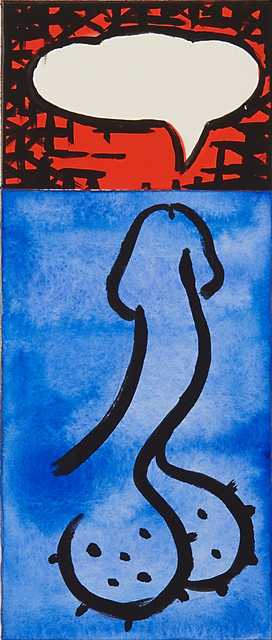 Deborah Kass, ‘Talking Dick’, 1990, Painting, Gouache and flashe on paper, Rago/Wright