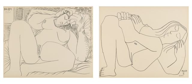 Pablo Picasso, ‘Femme Nue, nos. 11.8.69, nos. I & VI’, 1969, Forum Auctions