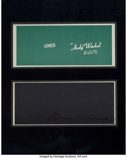 Andy Warhol, ‘Warhol Ones (Four Bills)’, 1971, Heritage Auctions