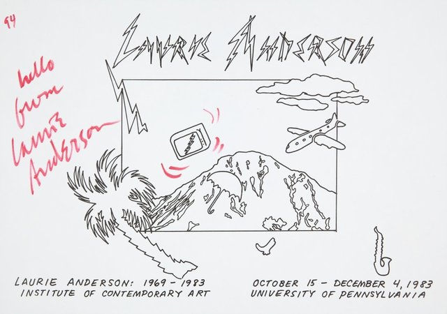 Laurie Anderson, ‘Untitled’, 1983, ICA Philadelphia
