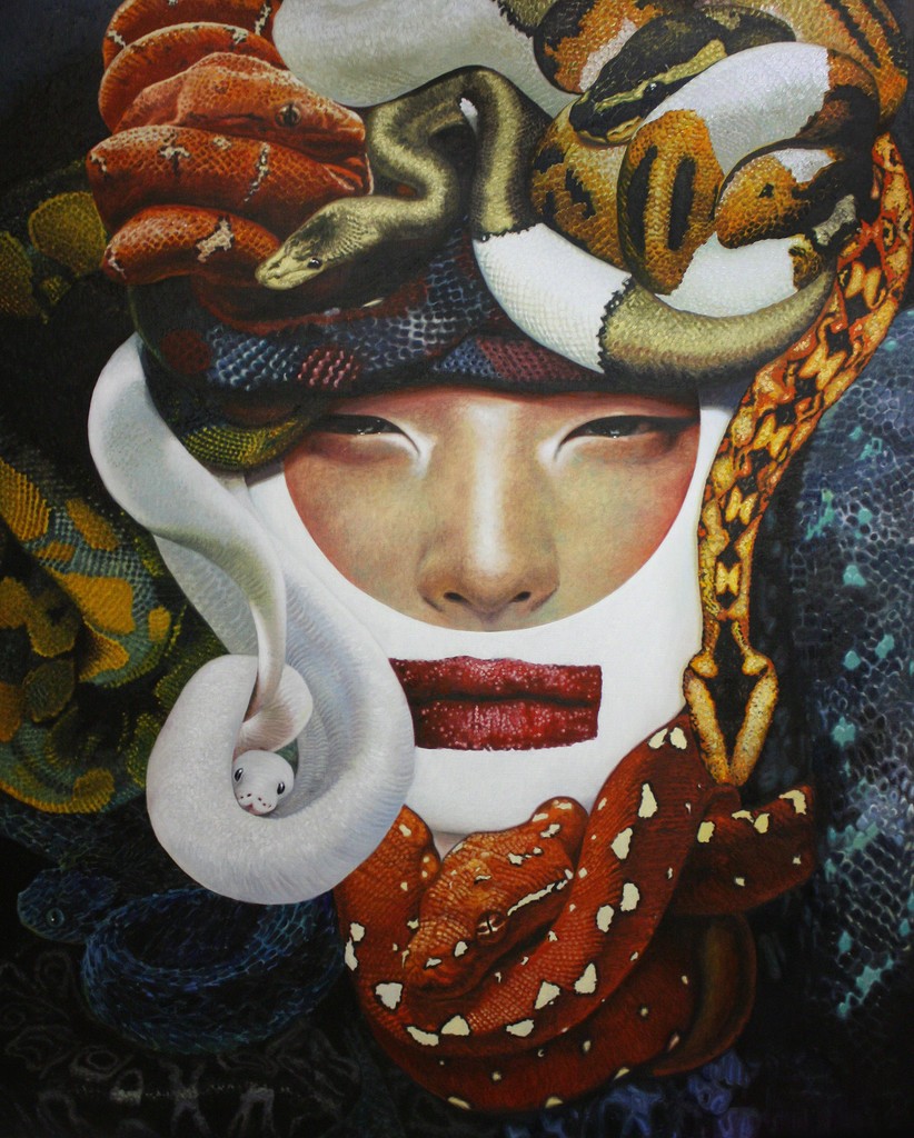 Ilhwa HONG artist-INTERLACE-2017 Oil on linen- 162 x130 cm/ 63,8¨x 51,2¨ Ilhwa HONG artist-INTERLACE-2017 Oil on linen- 162 x130 cm/ 63,8¨x 51,2¨