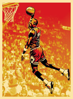 Shepard Fairey, ‘BULLS (MICHAEL JORDAN x FAIREY x UPPER DECK)’, 2019, Print, Screenprint, Dope! Gallery