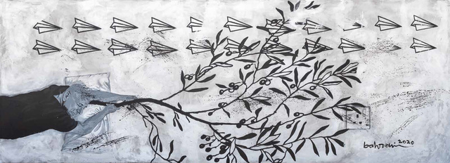 Ahmad Al Bahrani, ‘A Dream 4 / 4 حلم’, 2020, Painting, Acrylic on Canvas, al markhiya gallery