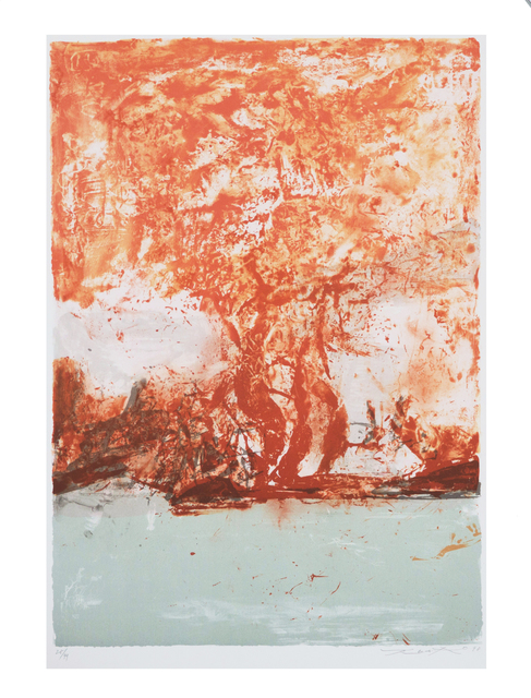 Zao Wou-Ki 趙無極, ‘無題 Untitled’, 1998, Print, Lithograph, Tinny Art House