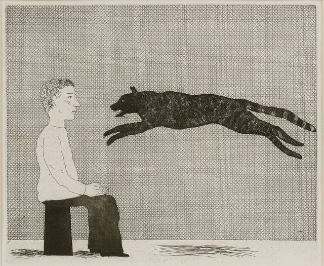David Hockney, ‘The Black Cat Leaping (Tokyo 91)’, 1969, Sworders