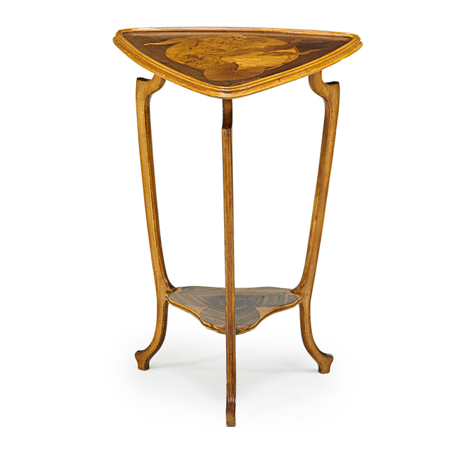 Louis Majorelle, ‘Art Nouveau Table With Lotuses, France’, ca. 1900, Design/Decorative Art, Stained Beech, Rosewood, Mixed Wood Marquetry, Rago/Wright