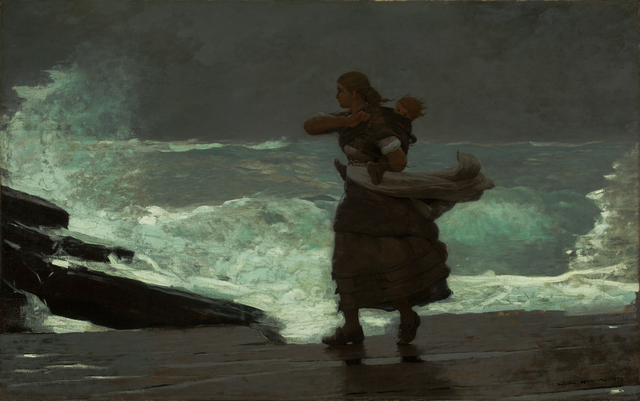 Winslow Homer, ‘The Gale ’, 1883-1893, Milwaukee Art Museum