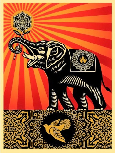 Shepard Fairey (OBEY), ‘Peace Elephant’, 2011, michael lisi / contemporary art
