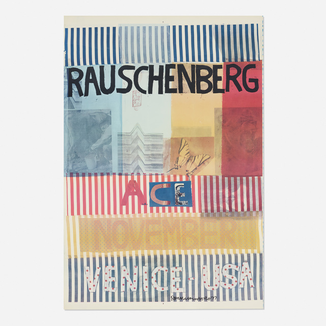 Robert Rauschenberg, ‘Ace, November, Venice USA poster’, 1977, Rago/Wright