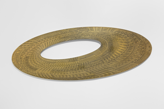 Vasco Mourão, ‘Elipse IV’, 2019, Mixed Media, Ink on 1.5mm brass sheet, Underdogs Gallery