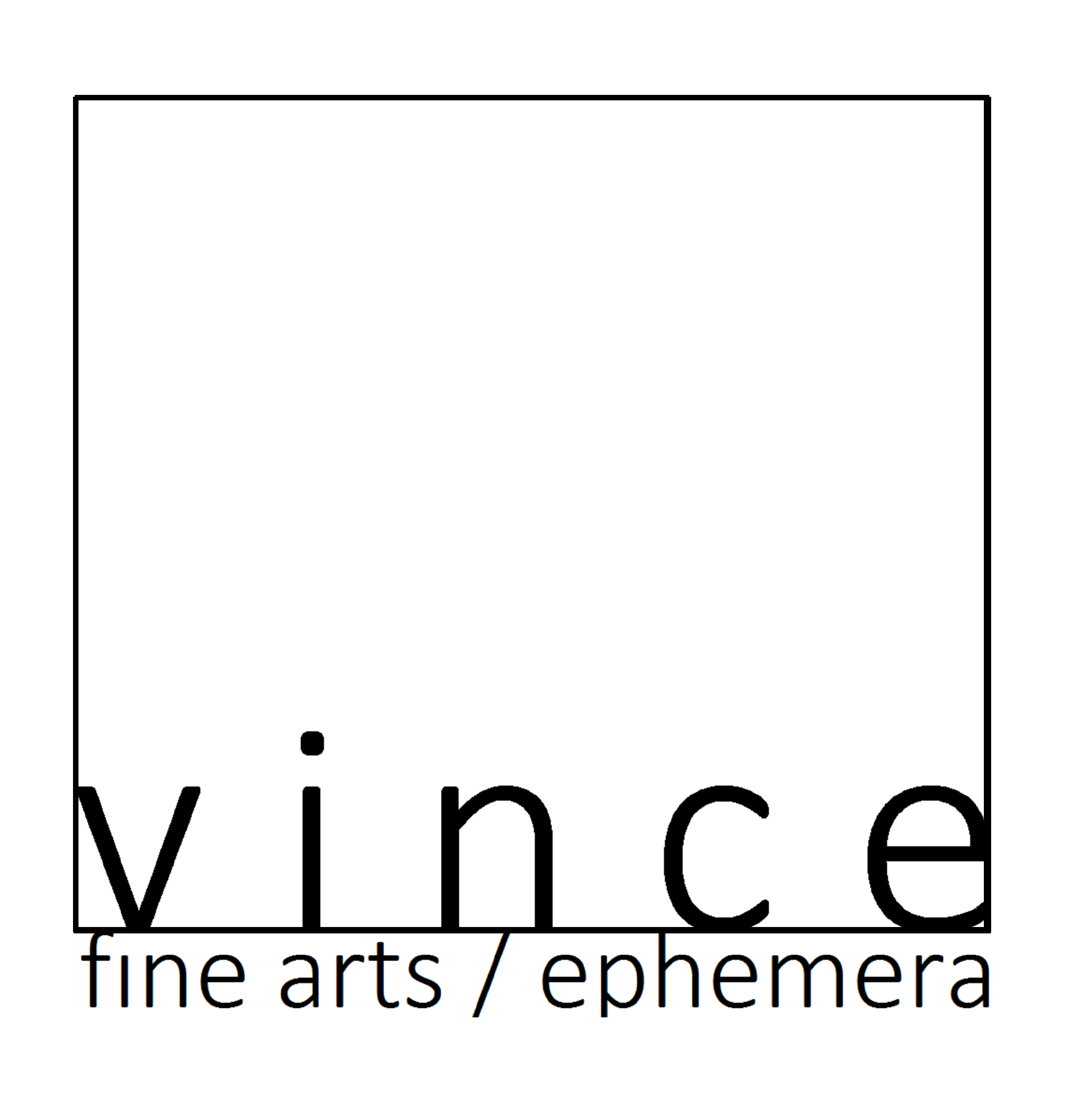 VINCE fine arts/ephemera logo