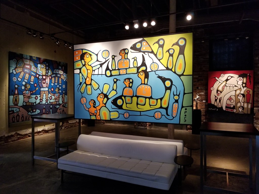 Install shot of Christian Morrisseau works at our Cooperage Gallery located at 6 Trinity Street. Install shot of Christian Morrisseau works at our Cooperage Gallery located at 6 Trinity Street.