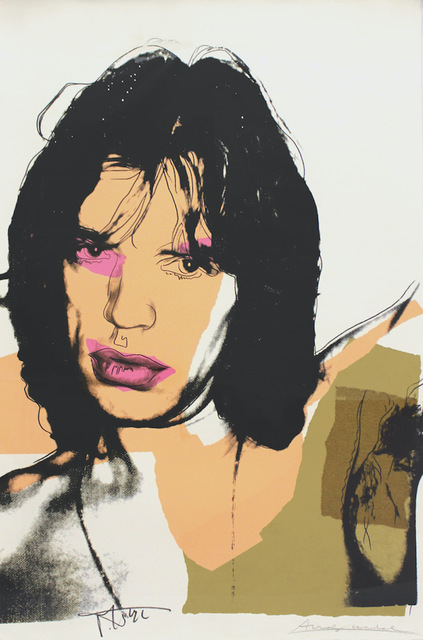 Andy Warhol, ‘Mick Jagger (FS II.141) ’, 1975, Print, Screenprint on Arches Aquarelle (rough) Paper, Revolver Gallery