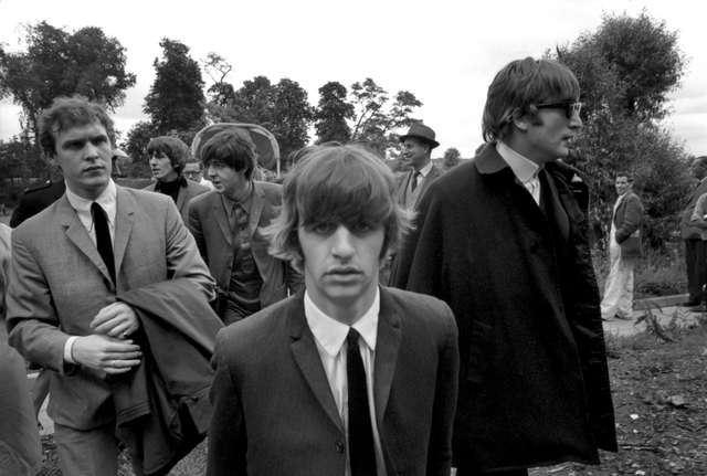 John 'Hoppy' Hopkins, ‘Ringo as Front Man, The Beatles at Teddington Studios’, 1964, Photography, Hand Printed Silver Gelatin print, ElliottHalls