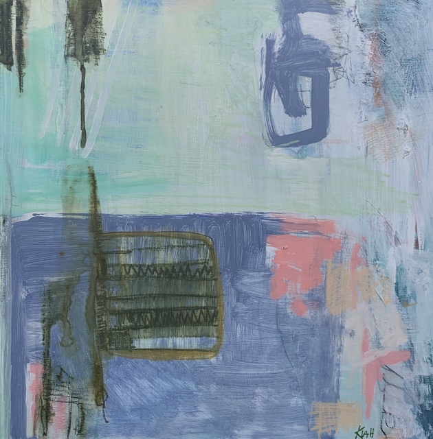 Kiah Bellows, ‘Neighborhood Alleys’, 2020, Painting, Mixed media on panel, Miller Gallery Charleston