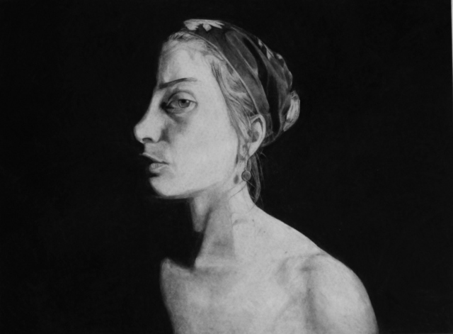 Kelly Blevins, ‘The Eye’, 2015, Drawing, Collage or other Work on Paper, Graphic and Charcoal on Paper (Framed), Art of Treason