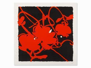 Donald Sultan - Black and Red