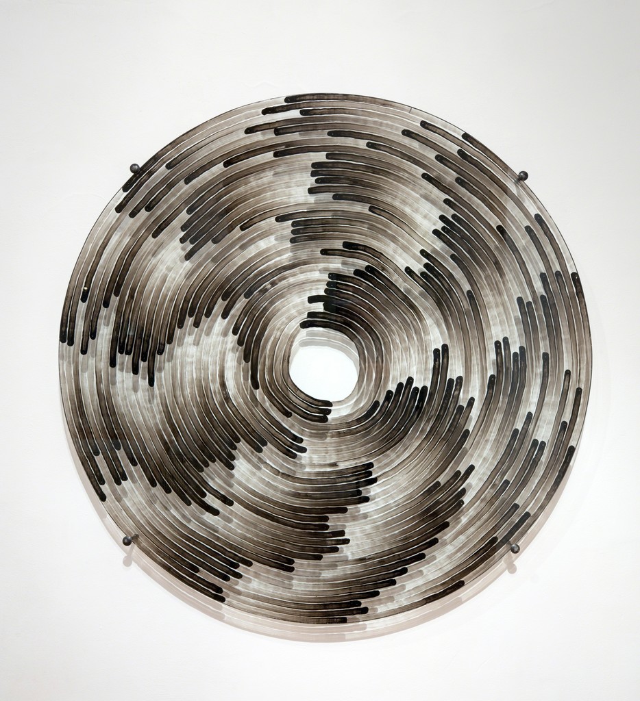 Sobriety Test, 2017, Glass with Black Lack, 130 cm diameter Sobriety Test, 2017, Glass with Black Lack, 130 cm diameter