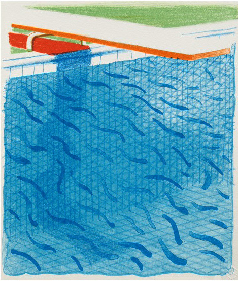 David Hockney, ‘Paper Pool’, 1980, Kenneth A. Friedman & Co.